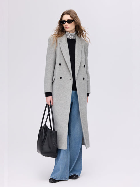 Structured Double-Breasted Coat